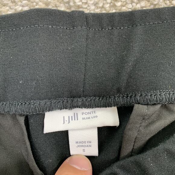 J Jill Ponte Slim Leg Small Pull On Stretch Women 27" Inseam Pockets Sz S 47-22 - Picture 4 of 8